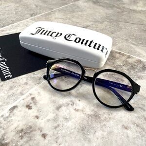 Juicy Couture Black + Gold Glasses (Includes Original Case + Cleaning Cloth)